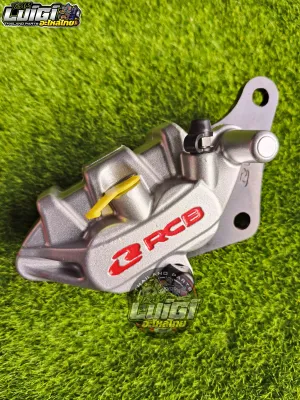 RACING BOY BRAKE CALIPER SILVER E-SERIES FRONT AND REAR NMAX V1 / NMAX V2 / AEROX V1 / AEROX V2 RCB