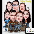 Caricature A4 size / SJI RIGID Sintra Board Caricature / Wall Decor. 