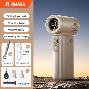 Jisulife Handheld Fan Ultra2 with 25H Extendable Battery Life 100 wind Speed (JL-ULTRA2)