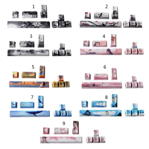 PBT năm bên nhuộm-subbed Keycaps 6.25u không gian thanh ESC nhập hướng phím dạng OEM profile Keycap cho Diy Bàn phím cơ