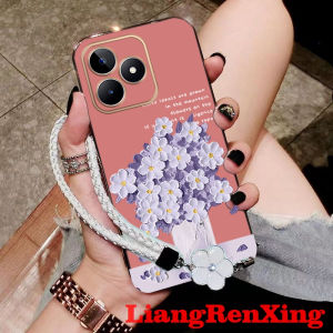 Casing realme C53 5g 2023 REALME C51 REALME NOTE 50 phone case Flower cartoon Softcase Electroplated silicone shockproof Protector Cover new design DDYHHS01