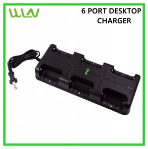 WLN 6 Port Charger Base Stand Compatible For KD-C1 & KD-C1 Plus Two Way Radio Fast Charger