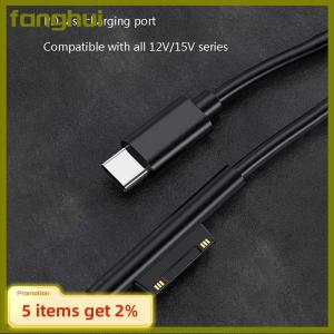 fanghui New Fast Charging USB Type-C Power Supply for Microsoft Surface Pro 7 3 4 5 6 15V 3A PD Tablet Charger Adapter Cable Cord