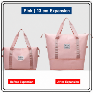 【JJ HOME】 Large Capacity Expandable Travel Bag | Water-Repellent Weekend Duffle