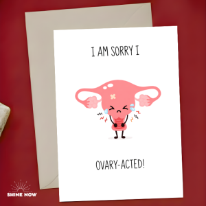 Relatable Sorry Card Ovary Acted Apology Card Cute Girlfriend Sorry Card Relationship Gift Greeting Card