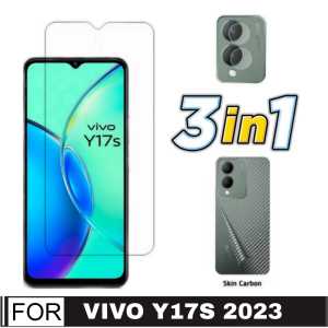 PROMO PAKET 3 IN 1 Tempered Glass VIVO V29e 5G / Y17s 2023 / VIVO Y12 / VIVO Y15 / VIVO Y17 Anti gores Kaca Pengiriman Cepat