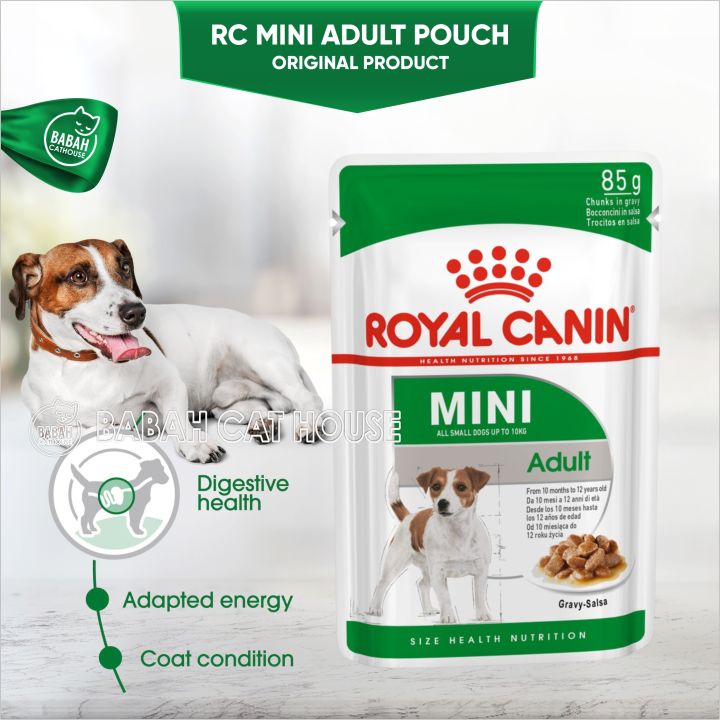 Royal Canin MINI ADULT POUCH 85gr Makanan Anjing RC Dewasa Wet Dog