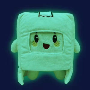 YF Lankybox Glow in the Dark Plush Toy Bundle Boxy Foxy Sticky Rocky Ghosty Luminous Toys For Kids Home Decor Stuffed Dolls Gifts FY