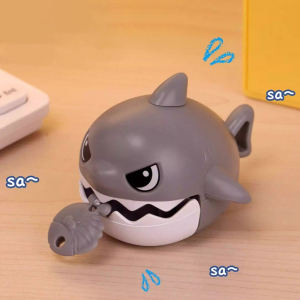 Portable backpack pendant Mini Shark Keychain Fun Pull String Shark Bite fish game Removable stretch toy Shark pendant Decompression toy Adult Fidget toy Car interior decoration pendant