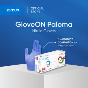 GloveON Paloma Nitrile Exam Gloves (Blue) –Multifunction Nitrile Gloves For Everyday Tasks (100pcs)Mild and effective