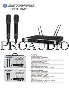 MIC Vocal Terbaik WIRELESS ZETAPRO EXCLUSIVE 1 Pro ORIGINAL Free KOPER