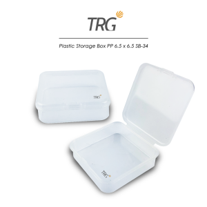 TRG Plastic Storage Box PP 6.5 x 6.5 SB-34 - Tempat Penyimpanan Kotak Plastik Kecil Serbaguna 65 x 65 cm TRG