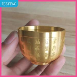 JCSYFAC Đồng thau tinh khiết baifu xi lanh phong thủy may mắn Fortune cornucopia phòng khách nghiên cứu Máy tính để bàn kho báu Bát trang trí gạt tàn nhỏ