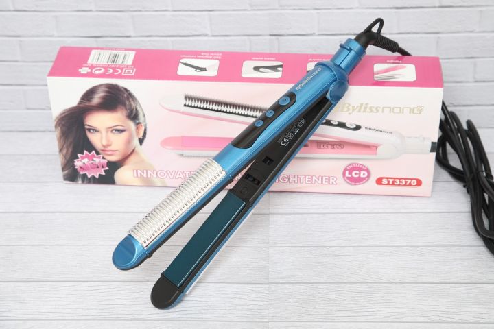 MERAH Catokan NANO ST 3370 catok rambut lurus temperatur suhu