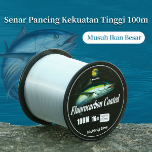 Bingolife Senar Pancing Nilon Ikan Besar Main Line Sub Line Tali Pancing Halus Tahan Abrasi Kuat Fishing Line 100m Transparan Galatama 12#~40#