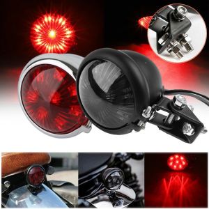Motorcycle Taillight Rear Break LED Light License Plate Light for Cafe Racer Chopper Bobber Scrambler 12V Signal Light