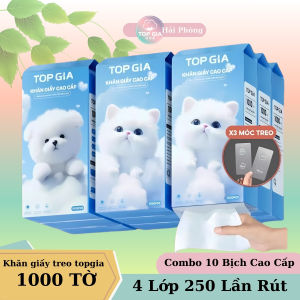 Combo 10 bịch giấy rút treo tường  1000 tờ 250 lần rút an toàn lành tính  tiện dùng