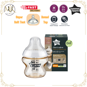 Tommee Tippee Super Soft Teat PPSU 5oz 150ml 9oz 260ml Clear  Blue Bird  Pink Elephant with Box Botol Susu Tahan Lama