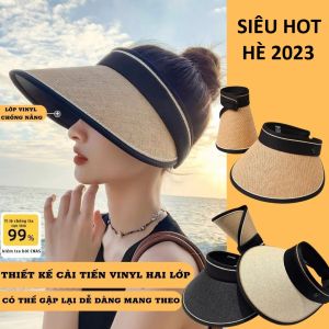 [Rẻ vô địch] MŨ CÓI NỬA ĐẦU VINYL CHỐNG NẮNG CHỐNG TIA UV SIÊU HOT HÈ 2023 GD019
