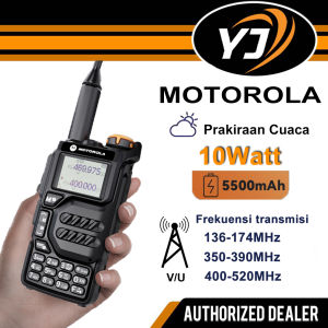 HT Motorola Radio X8 Portabel Walkie talkie jarak jauh 10 Watt U/V Radio dua arah 200 saluran Di luar ruangan/Tahan air Handy Talky