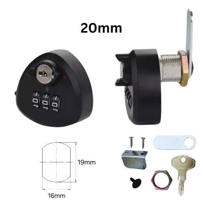 (20mm 26mm) 4 Digit Combination/(20mm 30mm) 3 Digit Combination Lock/Lock with Key/Password Lock/Cabinet Lock/MailBox Lock