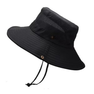 Fisherman Hat Caps for Men Sun Hat UV Protection Fishing Hat Men Big Hat Cowboy Hat Anti UV Hat Breathable Outdoor Sun Hiking Hat Mountaineering Travel Hat Beach Cap