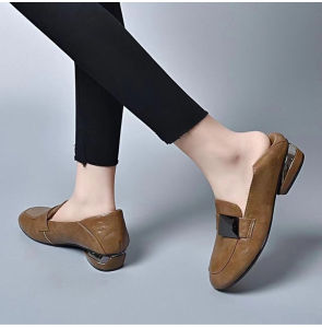 Pointed Shoe Elegance Square Toe Shoe Fashionable Women Non-slip Comfort Long and Beautiful Legs