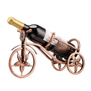 RGFV STORE Sáng Tạo Cổ điển Trang trí nhà cửa Trang trí Hình xe ba bánh Phong cách Châu Âu Giá trưng bày rượu vang Giá giữ chai rượu Nhà bếp Tổ Chức Giá rượu