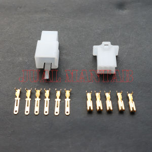 Socket + Skun Motor Mobil 6 PIN Mini Male Female - Soket Sambungan Kendaraan