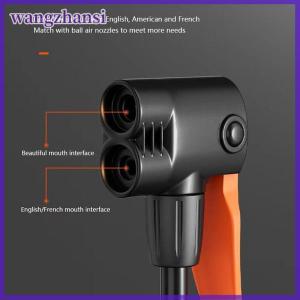 wangzhansi Bơm chân xe máy xe đạp xe đạp vòng bơi bóng bàn đạp hộ gia đình đa chức năng bơm nhỏ gọn tiết kiệm lao động Lạm Phát