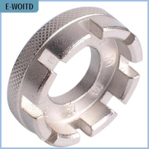 【E-WOITD】 Bicycle Spoke Nipple Wrench 8 Way Groove Bike Wheel Rim Adjuster Spanner Multitool Repair Service Tool Key Bike Tools Cycling