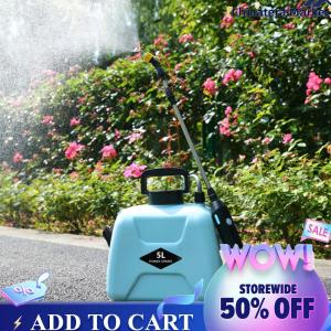 【Chinatera】 5L Electric Sprayer USB Rechargeable Power Watering Can 2 Modes Telescopic Handle with Shoulder Strap Garden Irrigation Tools