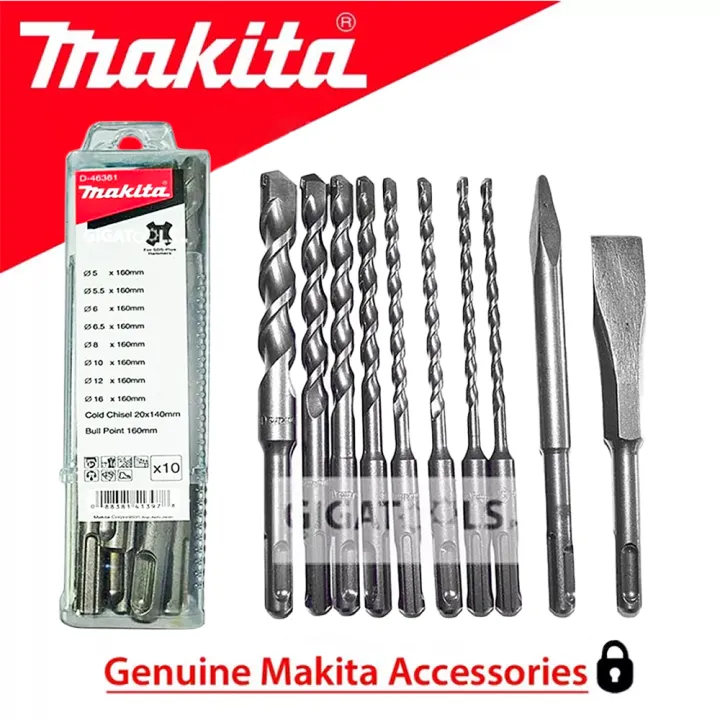 New Makita D 46361 SDS Plus Drill Bit Set 5 5.5 6 6.5 8