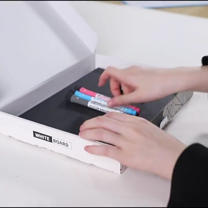 Small Desk Whiteboard Magnetic Whiteboard with Folding Stand Double-Sided Writing Board for Kid Drawing Office Meeting