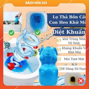 Chai Thả Làm Thơm Diệt Khuẩn Bồn Cầu Hình Con Lợn 230G