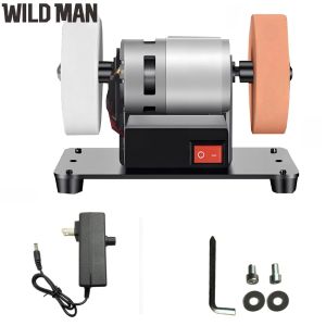 7 Inch Mini Bench Grinder with Adjustable Speed Electric Sander for Metal Wood and Stone Cutting