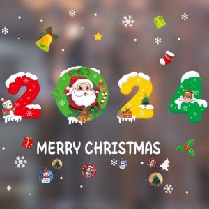 DECAL NOEL - Hít Tĩnh Điện Dán Kính Mừng Giáng Sinh Merry Christmas Năm 2024