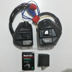 1 Set Saklar Yamaha Aerox Basic ORI YGP Lostpack PNP Mio / Soul / Xeon / Jupiter Variasi Hazard  On / Off Lampu (Non AHO)