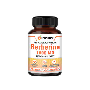 Berberine HCl 1000mg Capsules Supports Glucose & Lipid Balance Cardiovascular Health Immune Function Dietary Supplement