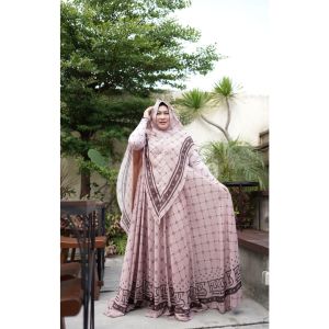 Gamis Koleksi Fashion Show PADUSI RAMO RAMO BY ELDEENA Syari - Gamis Umroh Realpic 100%