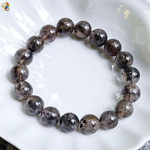 Collection Grade Rare Devilish Eyes Dendritic Black Gold Auralite 23 Bracelet