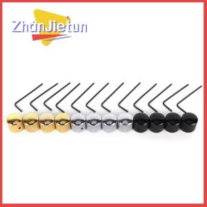zhanjietun 4pcs Metal Electric Bass Guitar Volume Tone Control Knobs Dome Knobs +Wrench
