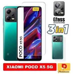 PROMO PAKET 3 IN 1 Tempered Glass XIAOMI POCO F5 / XIAOMI POCO X5 5G / POCO M5S 2022 Anti Gores Kaca Clear