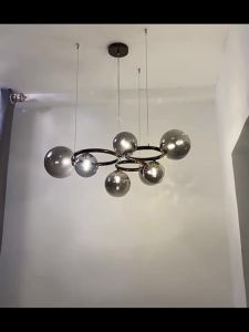 Modern Magic Bean Chandeliers Nordic Creative Hanging Lamp For Living Room Dining Room Parlor Shop Home Decor lustre Glass Pendant Lamp Hanging Lamp Indoor Lighting Fixture