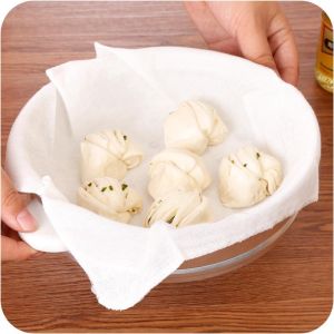 BOSSLU Kain Kukus Makanan Pangsit Dimsum Anti Lengket 1AS20