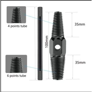 PIPE EXTRAKTOR - KUNCI  PEMBUKA KRAN PIPA RUSAK PATAH 1/2 - 3/8