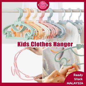 Anti Slip Kids Clothes Hanger Racks Plastic Portable Children Coats Clothing Organizer