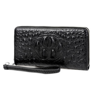 Mens wallet genuine leather wallet clutch bag handheld bag