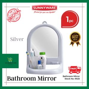 Bathroom Mirror | Salamin | Toilet CR Banyo | Organizer | Shower Caddy | Toothbrush | Shelves | Rack - Sunnyware #9928