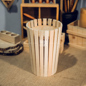 Đôn gỗ tròn trang trí chậu cây chậu gỗ tròn trang trí hoa